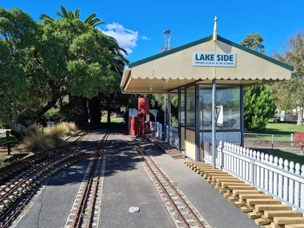 The Nelson Society Of Modellers Lakeside Train Station.