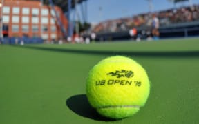 US Open 2015 tennis ball on court generic