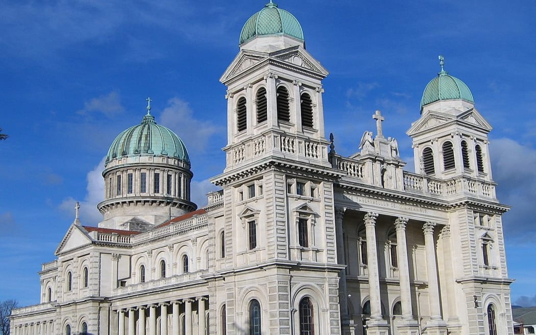 The Cathedral of the Blessed Sacrament, Christchurch, as it looked in 2005.