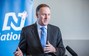Prime Minister John Key speaks to media about the Panama Papers whistleblower on 7 May 2016.