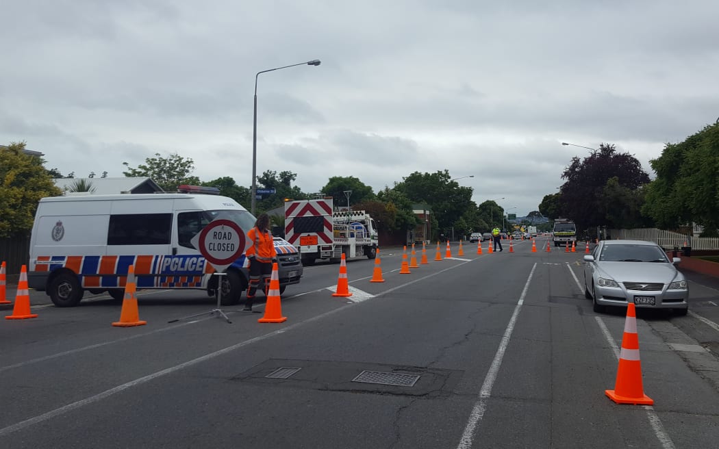 A cordon has been in place on Ferry Road in Christchurch after a body was found this morning.