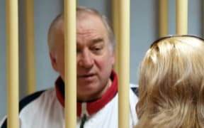 Former Russian military intelligence colonel Sergei Skripal at the Moscow District Military Court in Moscow in 2006.