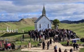 Takutai Tarsh Kemp has been laid rest on the grounds behind Opaea Marae.