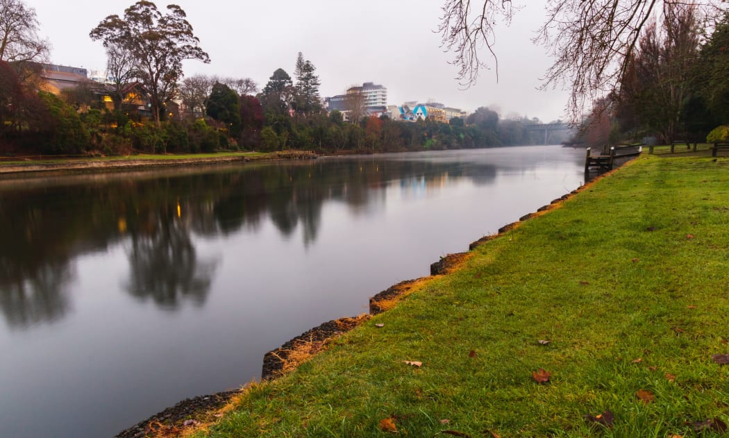 Waikato River, Hamilton Central, New Zealand.