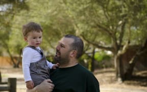 dad and toddler