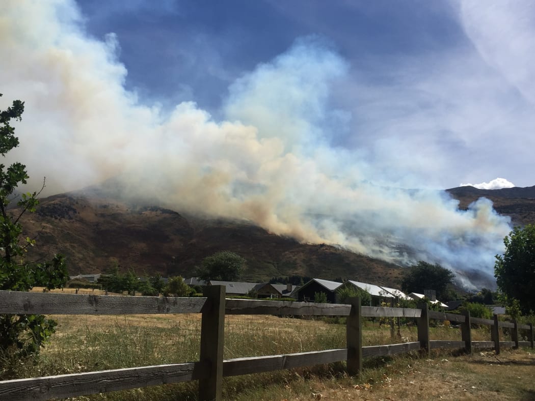 The fire on Mt Roy near Wanaka.