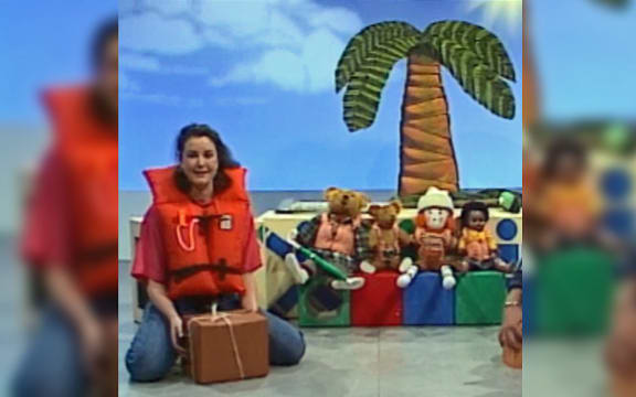 Theresa Healey on Play School in the 1980s, from NZ on Screen