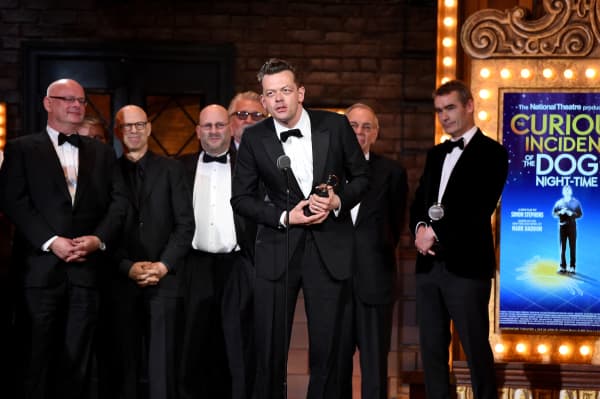 Playwright Simon Stephens accepts the award for Best Play for "The Curious Incident of the Dog in the Night-Time" onstage at the 2015 Tony Awards at Radio City Music Hall on June 7, 2015 in New York City.