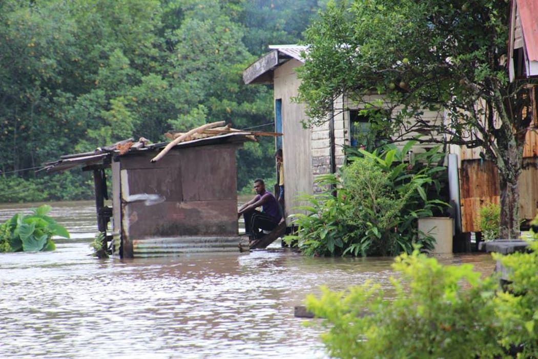 Flooding in Labasa area, Fiji in April 2018