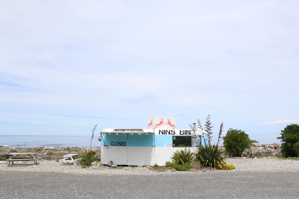 Nin's Bin crayfish caravan has been on the Kaikoura coast for more than 40 years