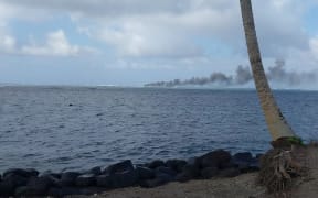 HMNZS Manawanui grounded on a reef at the southern end of Upolu in Samoa on 5 October 2024, the ship then caught fire, capsized and sank.