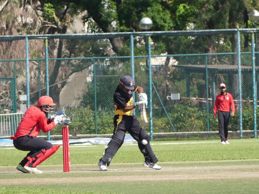 PNG drew first blood in their one day cricket series in Hong Kong.