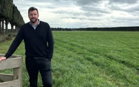 Dewhirst Land managing director Isaac Williams at the 435 hectare dairy farm near Greendale in the Selwyn District where a raft of sustainability practices have been trialled.