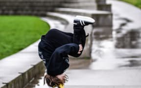 Tumbling teen