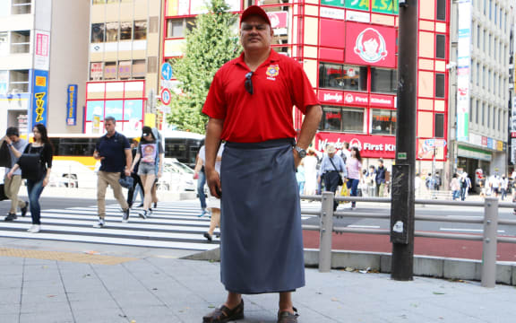 Tongan man Palei Takai lives in Japan. He moved there on a scholarship and has lived there for 40 years.