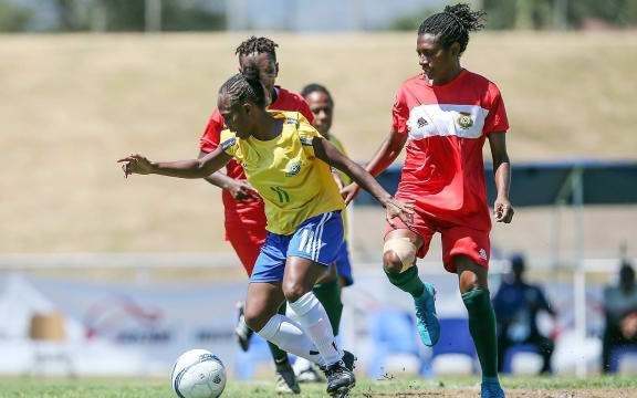 Ileen Pegi in action for her club against AS Feminine of New Caledonia in 2023. She is joining the club this week. Photo: OFC