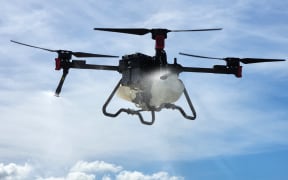 A new generation drone used for agricultural tasks like spraying and spreading