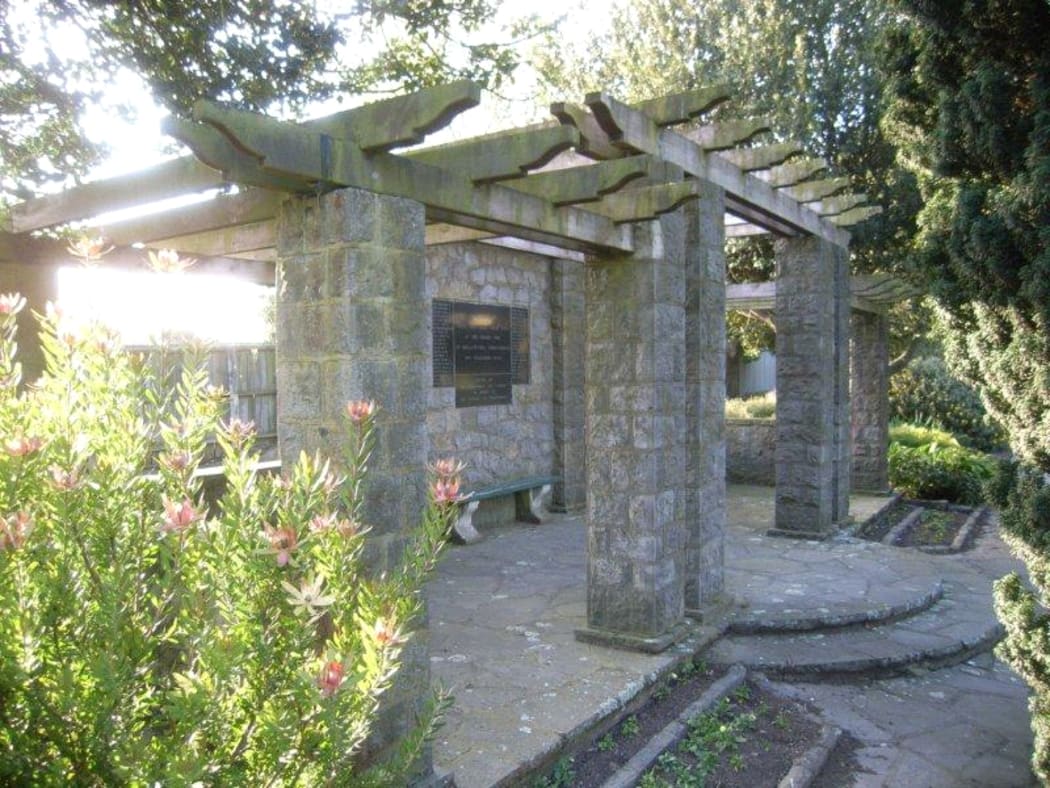 The Ballantynes memorial rose garden.