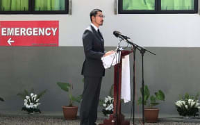 ADB's regional director, Masayuki Tachiiri, attended the relaunch of Tonga's Niu'ui Hospital.