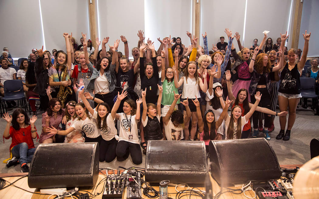 Girls Rock! Camp Aotearoa class of 2018.