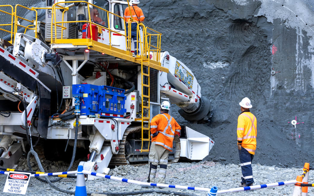 Te Ara o Te Ata - Mt Messenger Bypass project construction in February 2025.