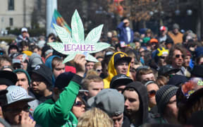 Protesters in Ann Arbor, Michigan