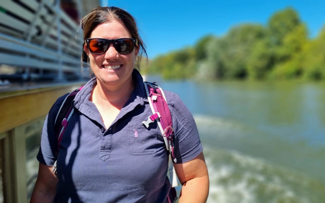 Marton teacher Rachel Mayer reckons you can't beat a day on the river.