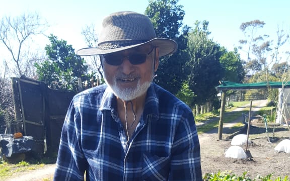 Maanu Paul in the garden