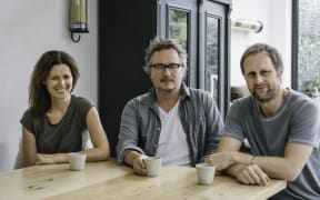 Laura Harper Hinton, Miles Kirby and Chris Ammermann, business partners of Caravan restaurant in London