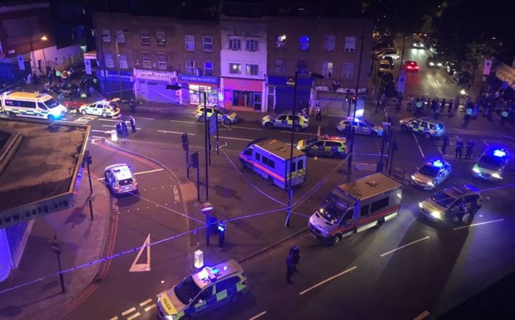 Emergency services are at the scene on Seven Sisters Road.