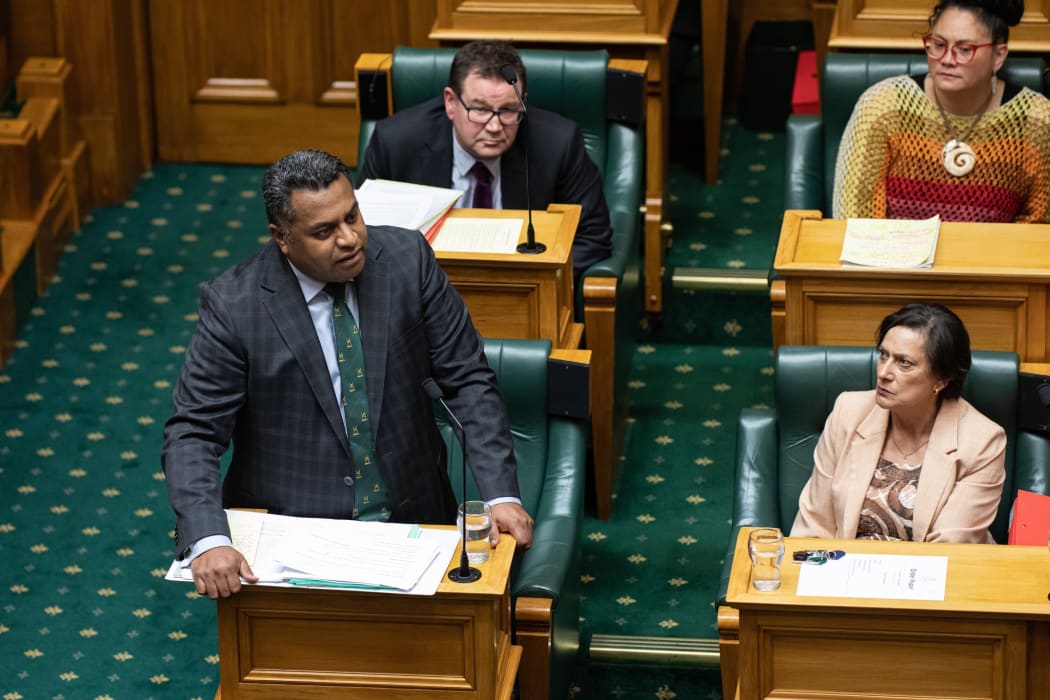 Labour MP and Minister in charge of the Bill, Kris Faafoi speaks in the first reading debate on Conversion Practices during 2021