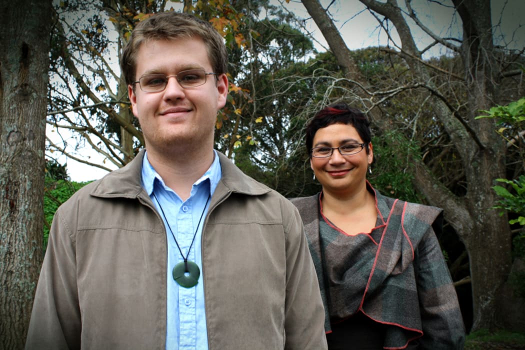 A picture of Greens' candidate Jack McDonald and party co-leader Metirira Turei in 2011