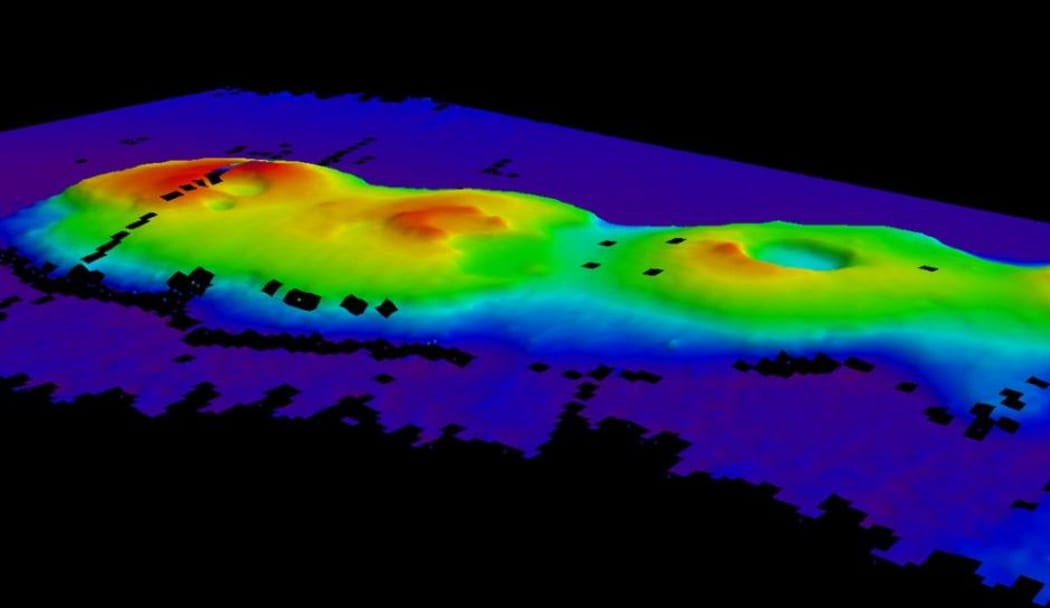 Four extinct volcanoes discovered about 250km off Sydney's coast.
