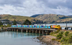 The Capital Connection train service runs twice daily week days between Palmerston North and Wellington.