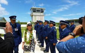 Governor General Dame Patsy Reddy in Niue.