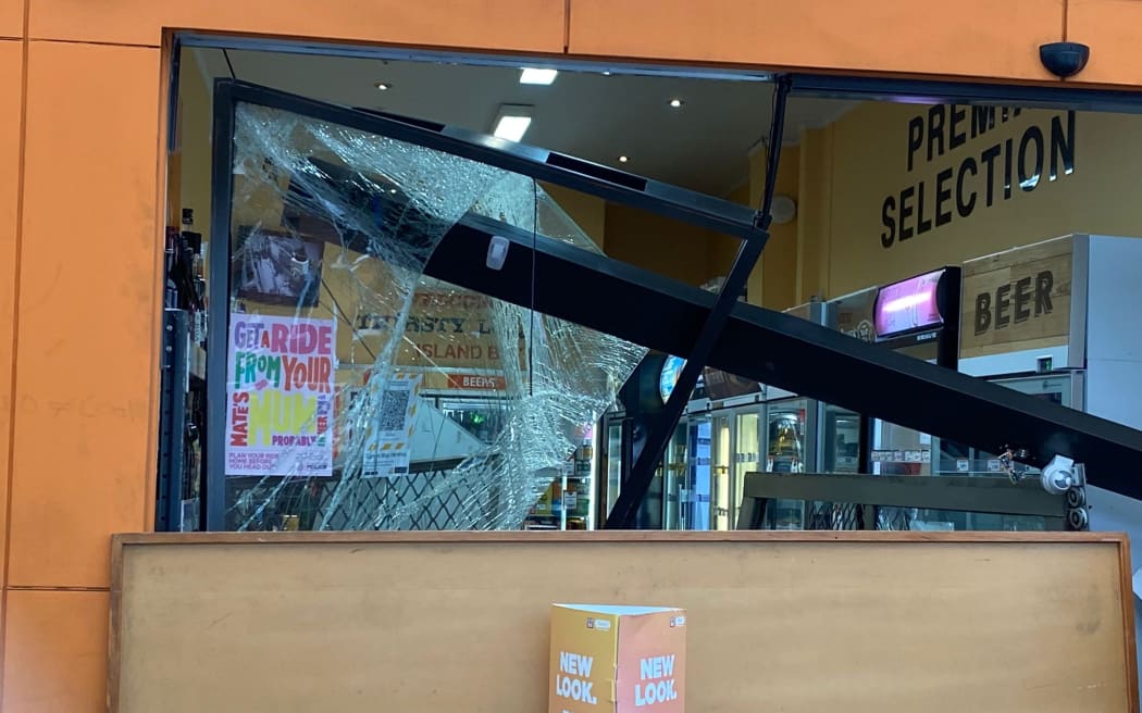 Thirsty Liquor ram raided in Island Bay, Wellington on 26 July 2022.