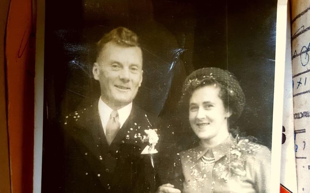 A trove of family photos was discovered in a sewing machine box dropped off at an Auckland community recycling centre.