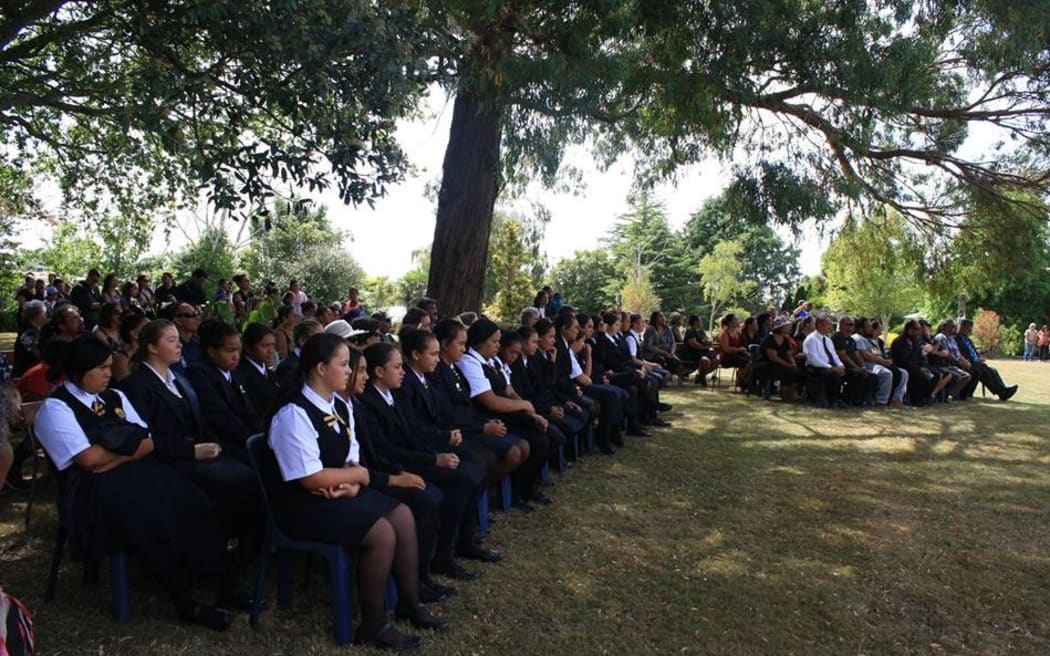 Students at Turakina Maori Girls' School.