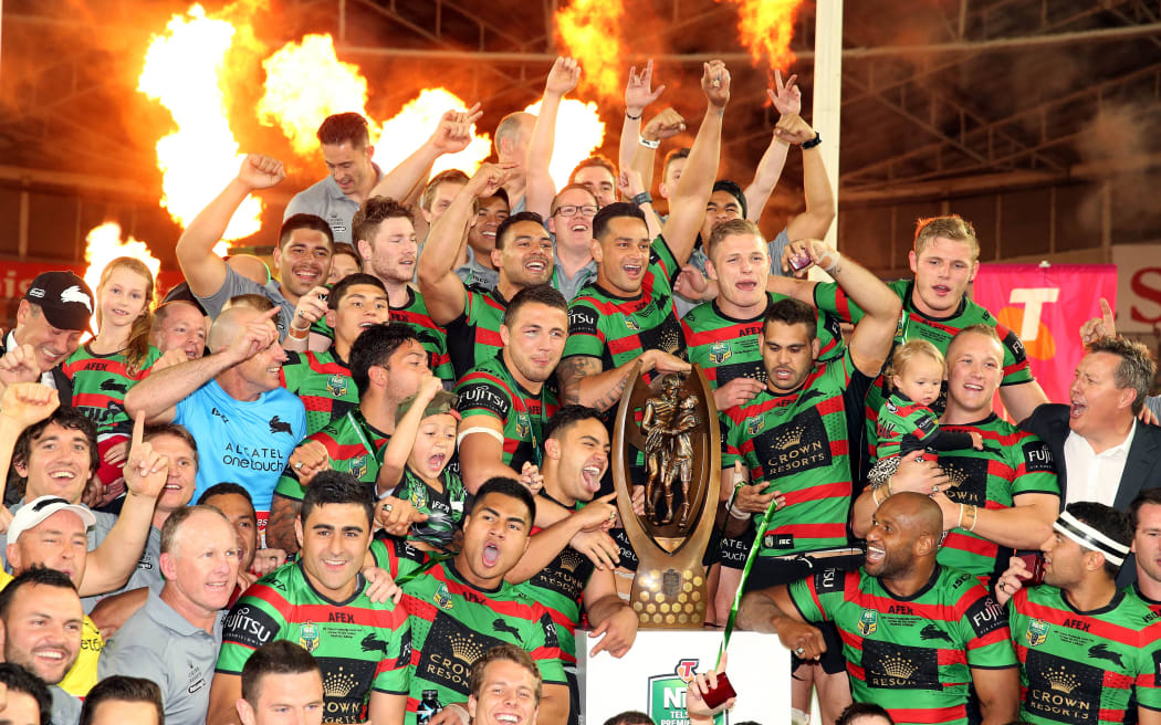 Rabbitohs celebrations.NRL Grand Final - Rabbitohs v Bulldogs. Sunday 5 October 2014.
