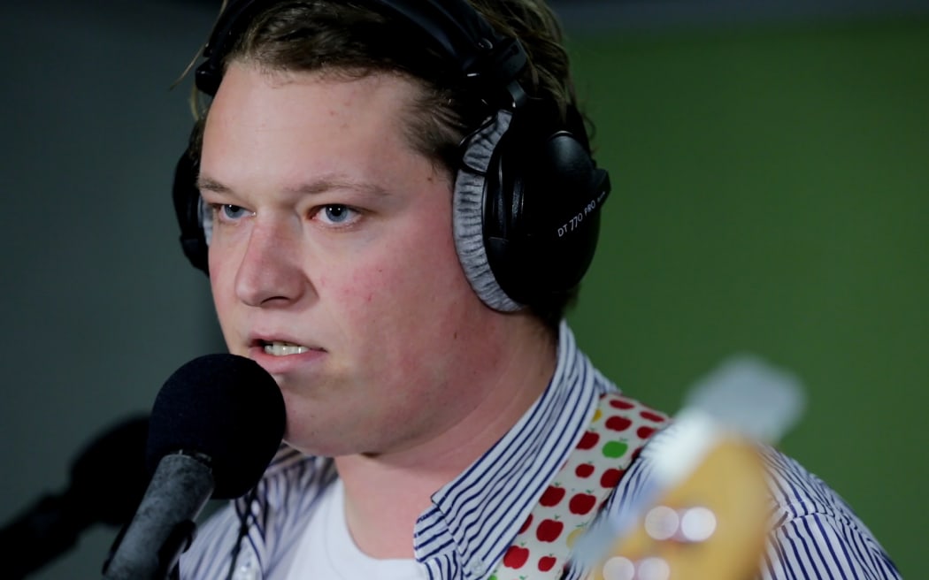 Rackets performing live at Radio NZ