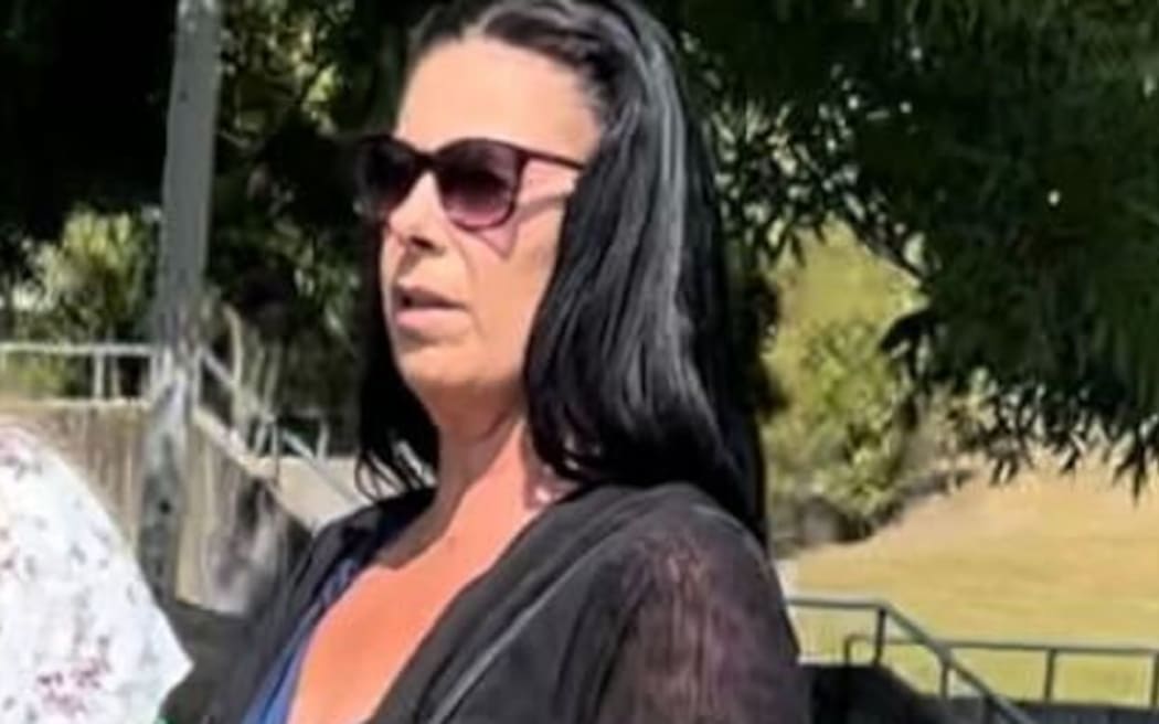 Christine Joy Scott, outside the Hamilton District Court today after sentencing, defrauded four different property rental companies tens of thousands in unpaid rent.