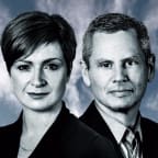 Susie Ferguson and Guyon Espiner