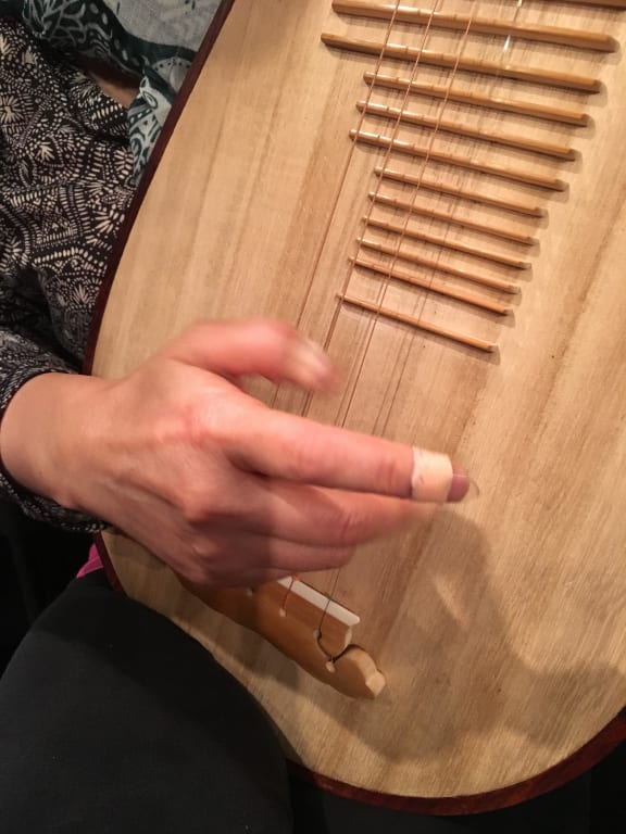 Wu Man and her fake fingernails or plectra