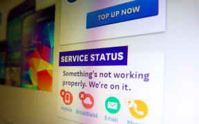 Spark website displaying information for customers.