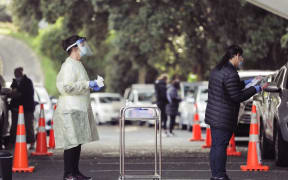 Hataitai Park Covid-19 testing centre - Wellington in alert level 2 on 24 June 2021