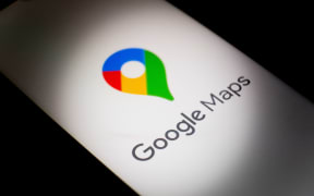 The Google Maps logo is being displayed on a smartphone screen in Athens, Greece, on December 24, 2023. (Photo by Nikolas Kokovlis/NurPhoto) (Photo by Nikolas Kokovlis / NurPhoto / NurPhoto via AFP)