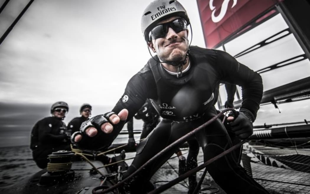 Emirates Team NZ in action.