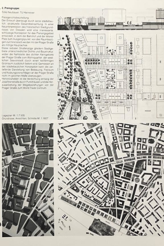 The designs, like Neubauer's own example for Dresden (pictured), can help residents and developers visualise what well-designed intensification could look like, in the hopes of shifting market demand. Photo: Supplied/Timo Neubauer.