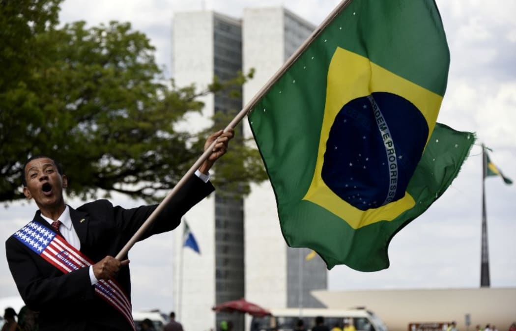 Opponents celebrated Ms Rousseff's removal as president.