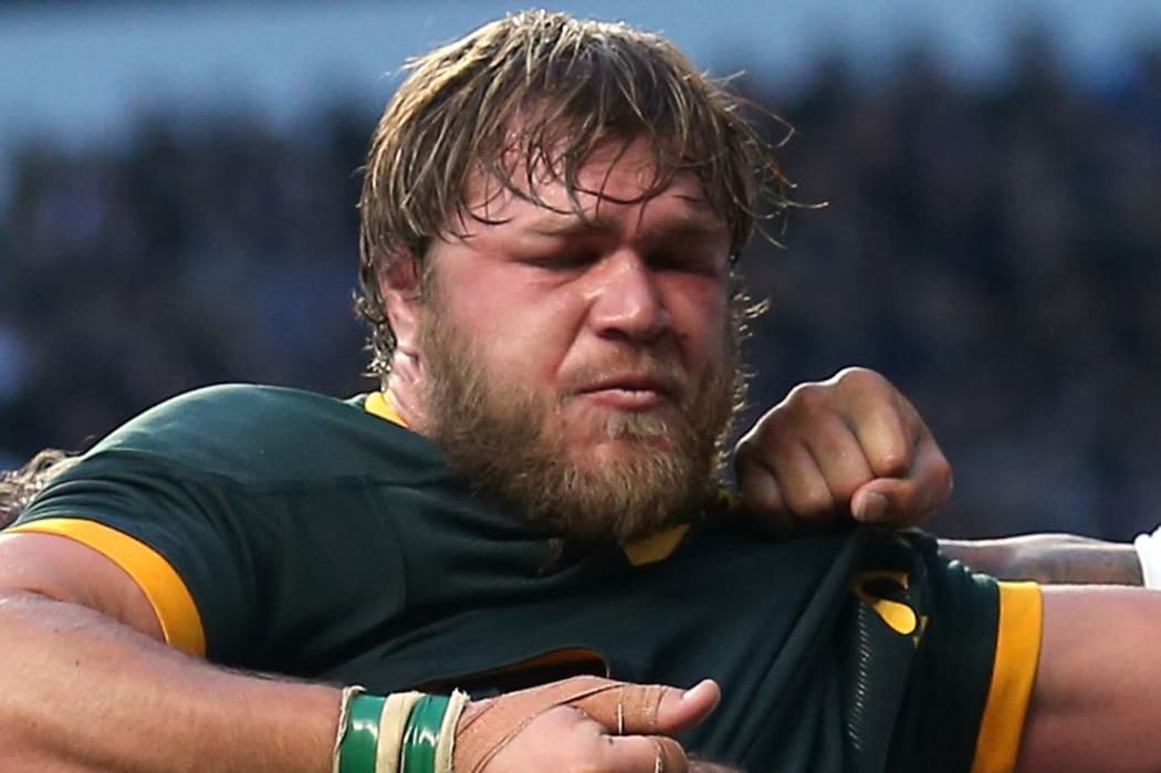 The Springbok number 8 Duane Vermuelen.